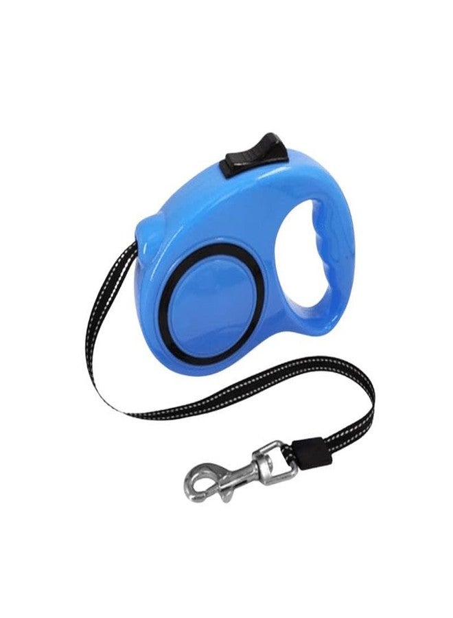 Misu Pet Store Pet Leash with Pull Back Cord and Side Clip Suitable for Walking Resting or sit with Grip Handle for Hold While pet Moves Outside Indoors or in Calm Walking Zone Blue - Image 1